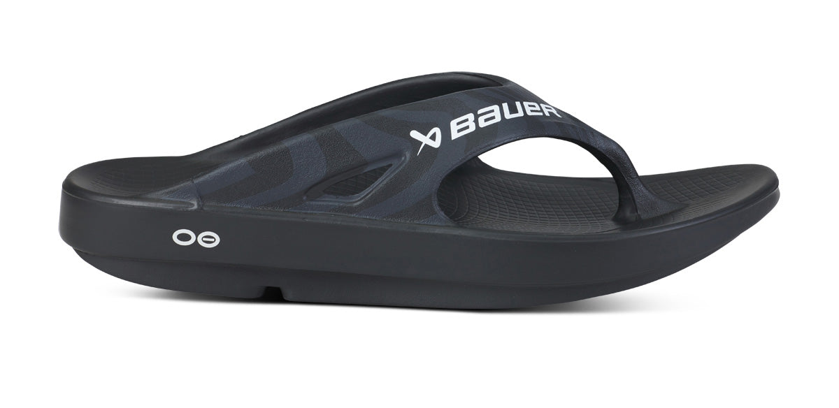 BAUER/OOFOS Womens OOriginal Sport Sandal ?C Black Asphalt - Image 2