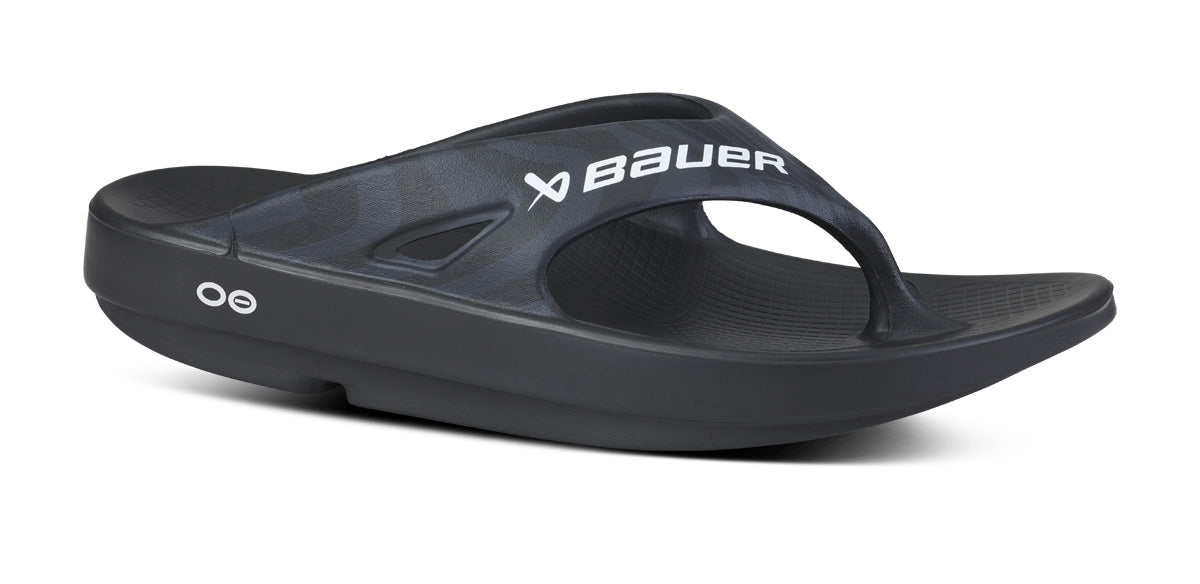 BAUER/OOFOS Womens OOriginal Sport Sandal ?C Black Asphalt