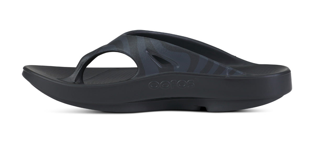 BAUER/OOFOS Womens OOriginal Sport Sandal ?C Black Asphalt - Image 4