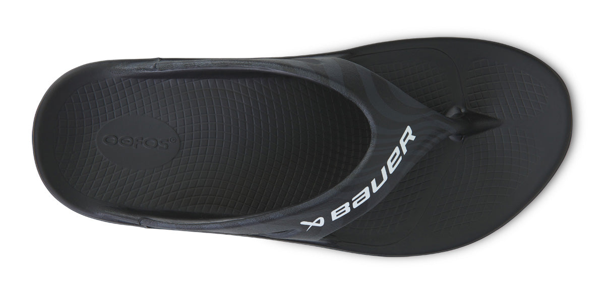 BAUER/OOFOS Mens OOriginal Sport Sandal ?C Black Asphalt - Image 6