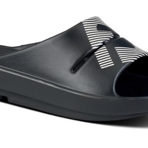 FJ X OOFOS Mens OOahh Sport Slide Sandal - Black