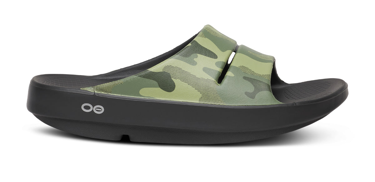 Mens OOahh Sport Slide Sandal - Green Camo - Image 2