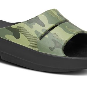 Mens OOahh Sport Slide Sandal - Green Camo