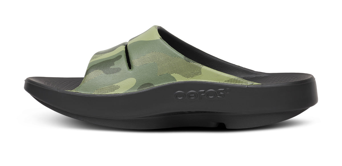 Mens OOahh Sport Slide Sandal - Green Camo - Image 4