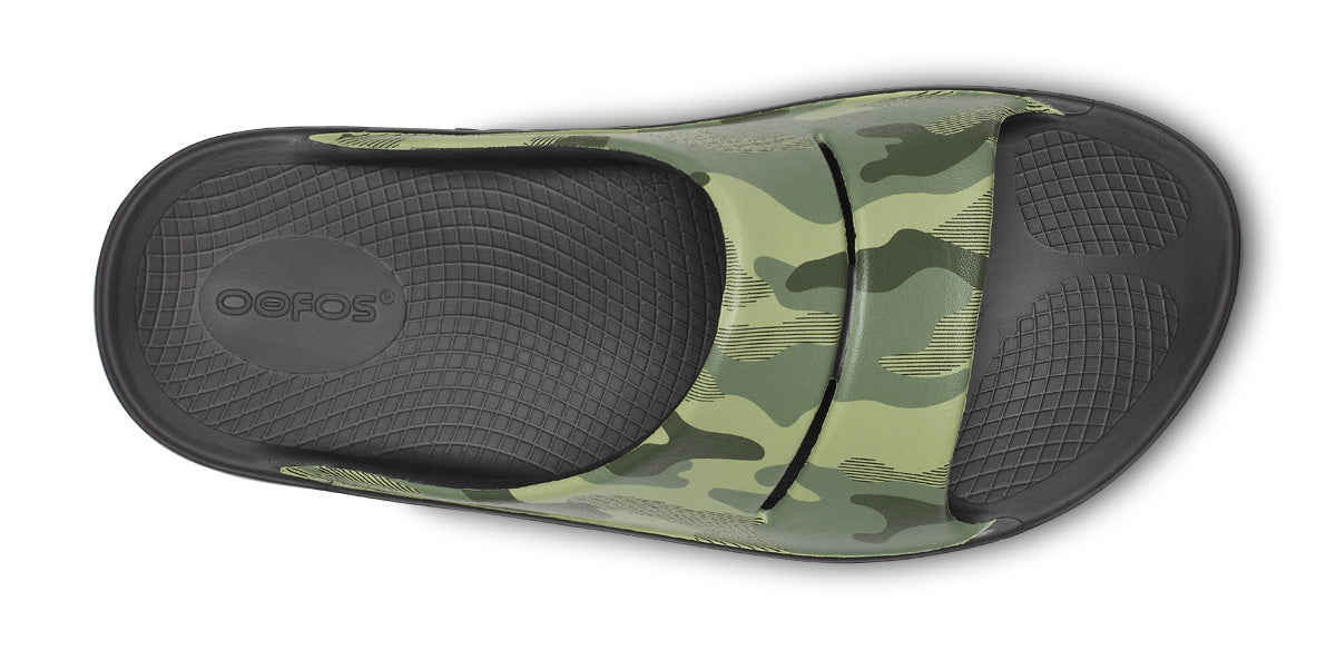 Mens OOahh Sport Slide Sandal - Green Camo - Image 6