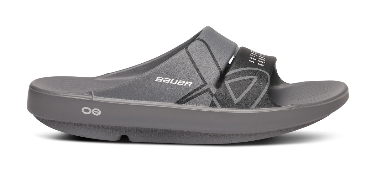BAUER/OOFOS Womens OOahh Sport Slide Sandal ?C Slate - Image 2