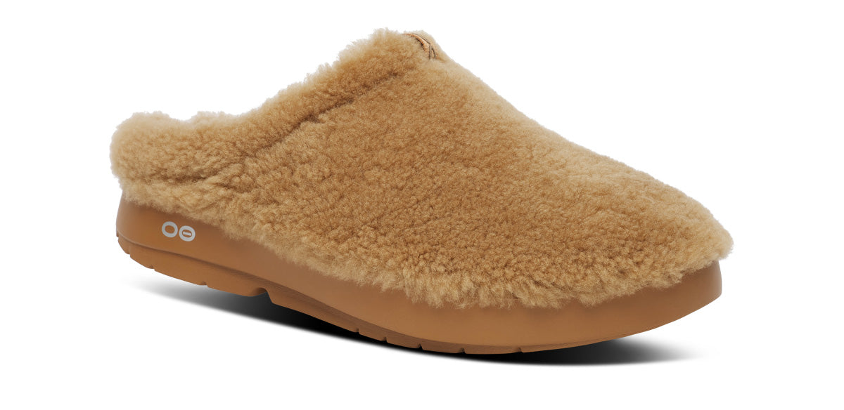 Womens OOcoozie Sherpa Mule - Caf?? Spice