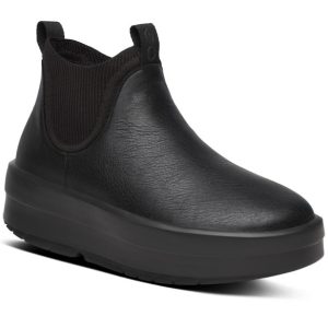 Womens OOmega Leather Londoner - Black