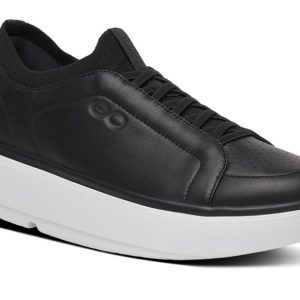 Mens Club+ Leather - White Black